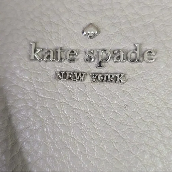 Kate Spade Jackson Gray Leather Satchel Crossbody Bag - Picture 4 of 9